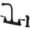 Kingston Brass KB8755NFLSP NuWave French Centerset Kitchen Faucet, Oil Rubbed Bronze KB8755NFLSP - alternate 1